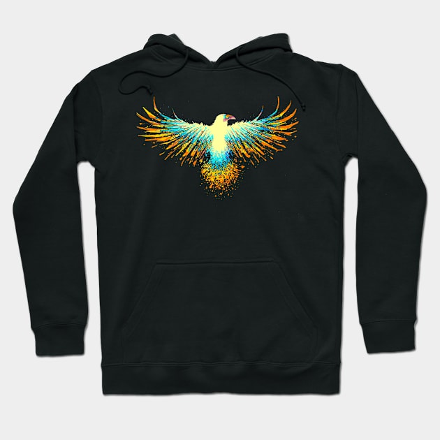 Abstract Raven Hoodie by clingcling